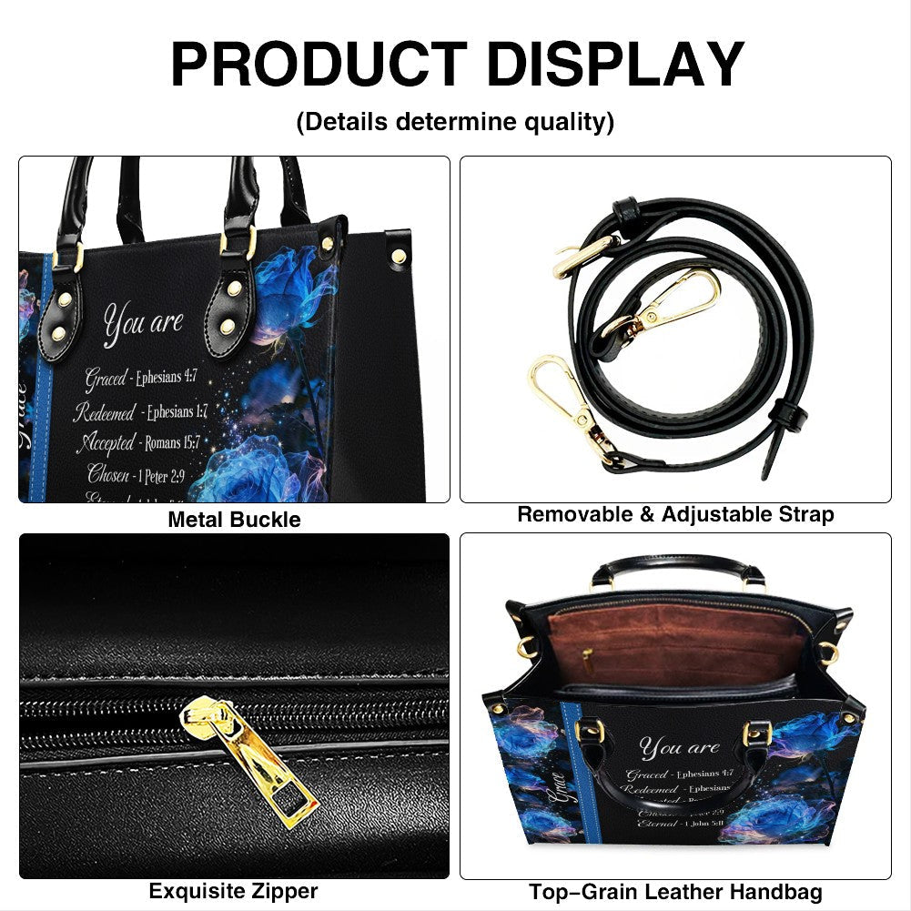 Personalized Bible Verse Leather Handbag