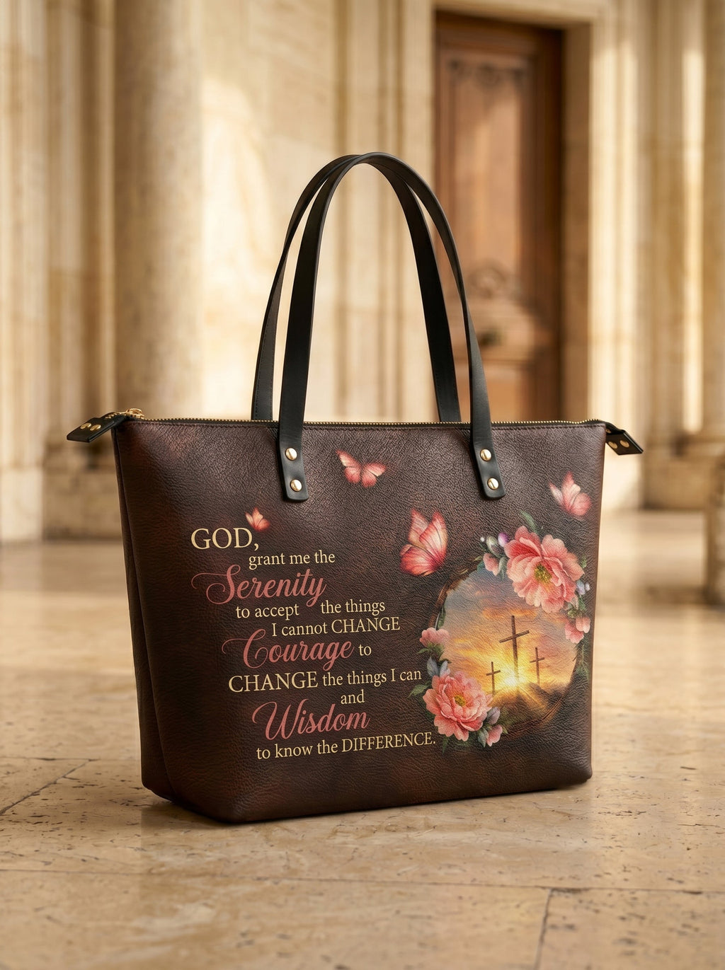 Grace Classic Leather Everyday Tote Bag