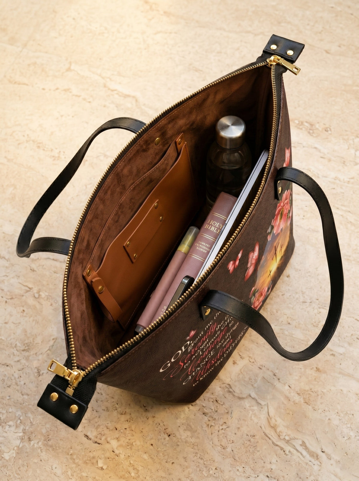 Grace Classic Leather Everyday Tote Bag