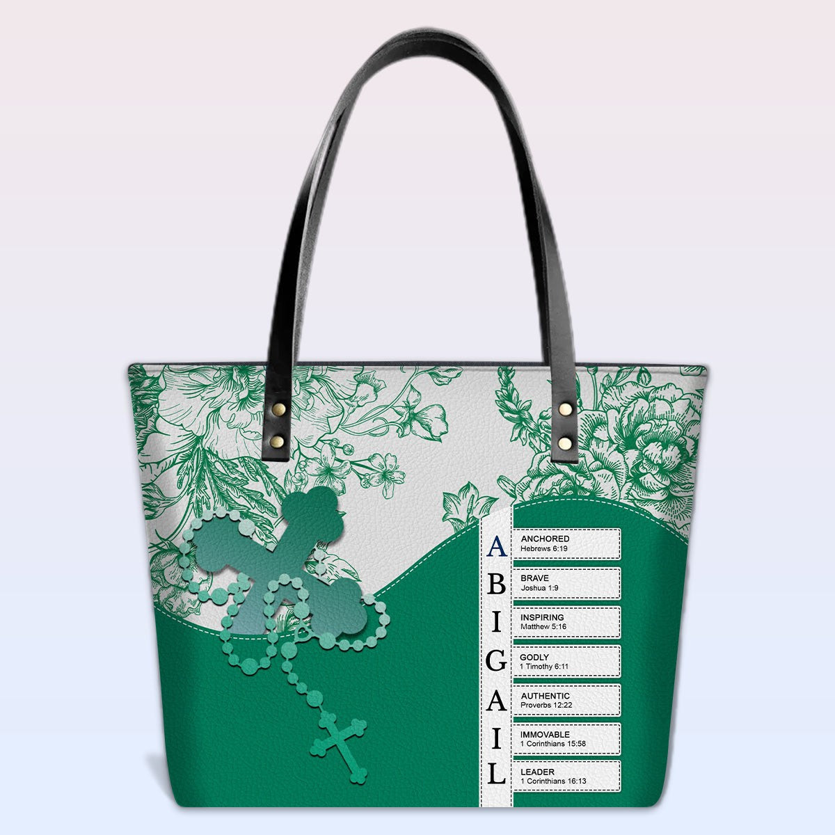 Personalized Christian Bible Verse Tote Bag