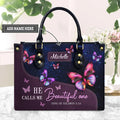 Song of Solomon 2:10 Butterfly Leather Handbag