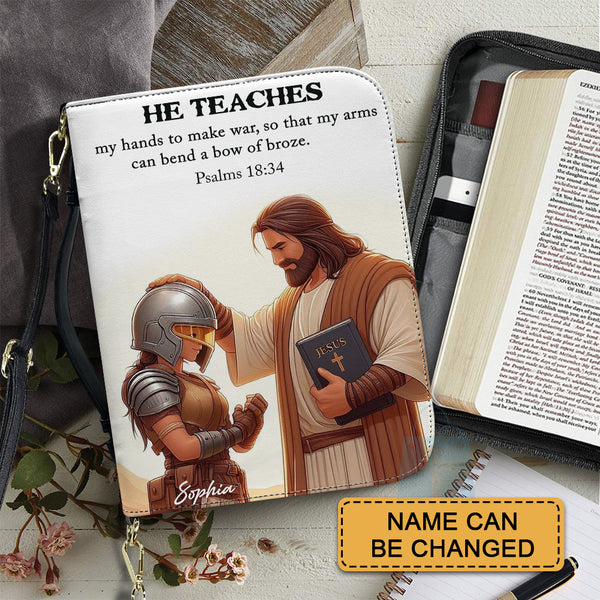 He Teaches Ephesians Personalized Bible Cover
