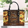Personalized Jeremiah 29:11 Sunflower Tote Bag