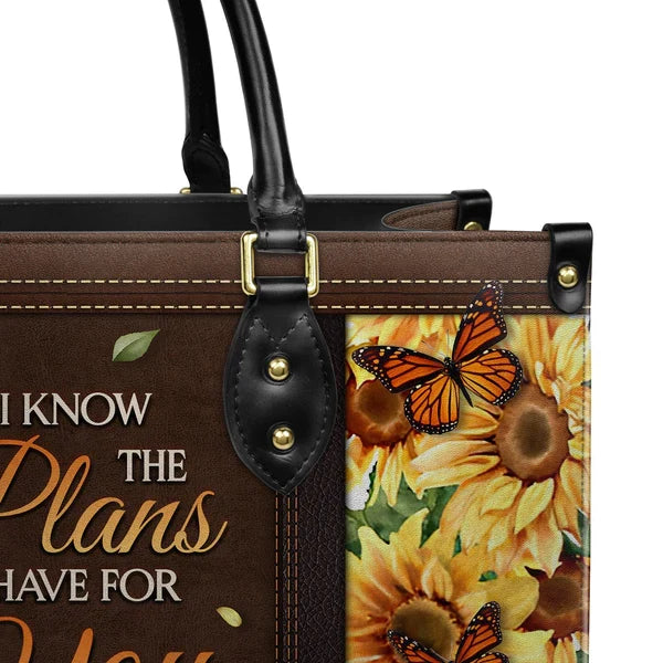 Personalized Jeremiah 29:11 Sunflower Tote Bag