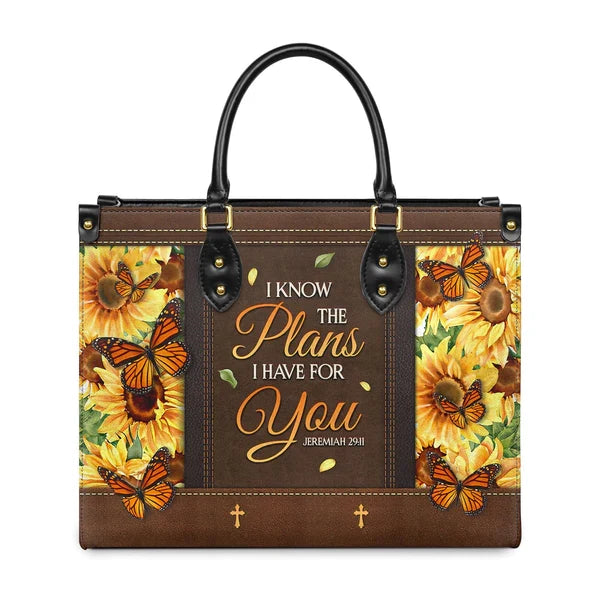 Personalized Jeremiah 29:11 Sunflower Tote Bag