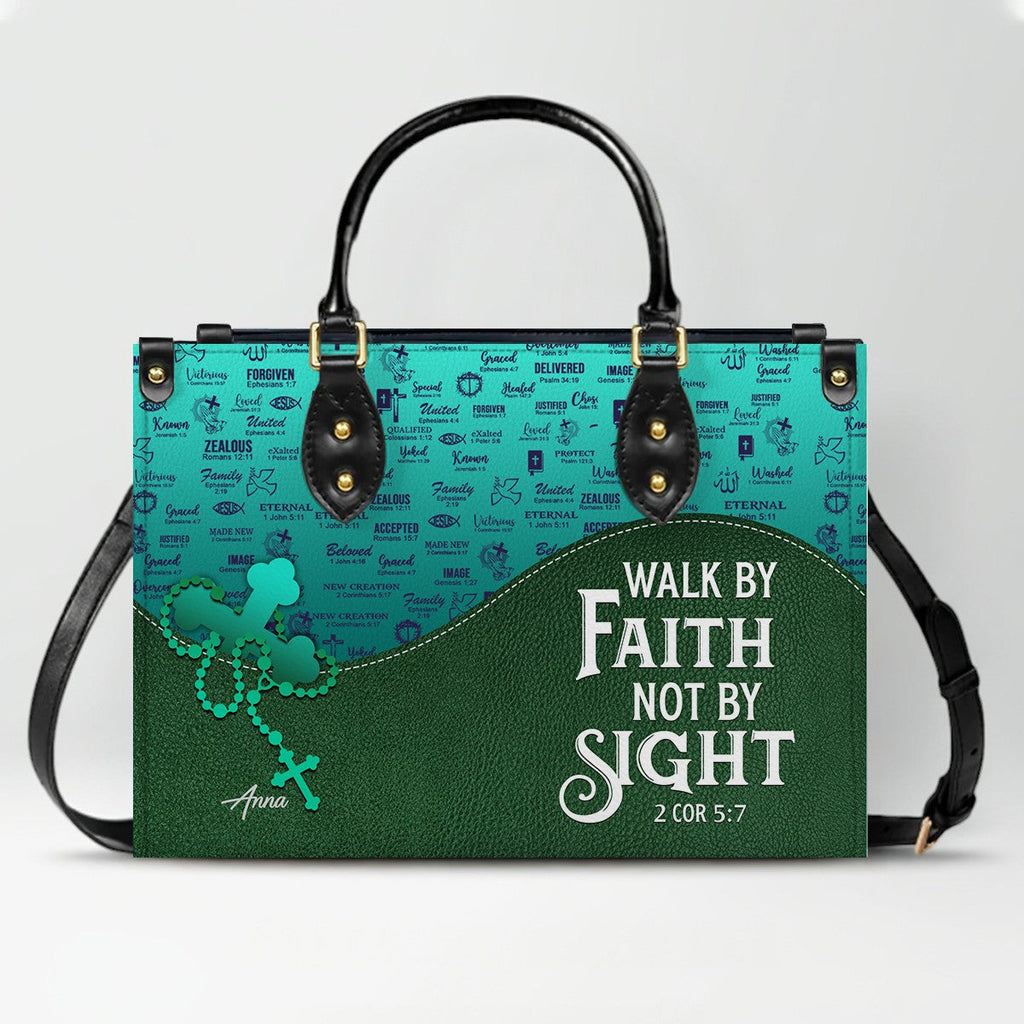 Personalized Bible Verse Leather Handbag