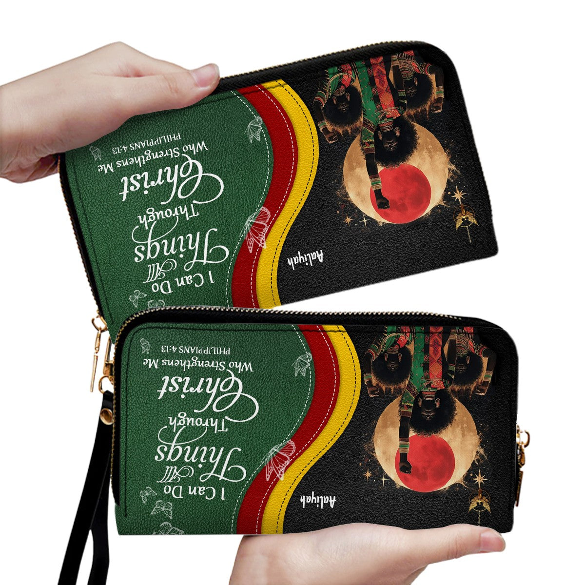 Custom Christian Leather Handbag & Wallet Set