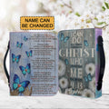Personalized Butterfly Blue Bible Cover