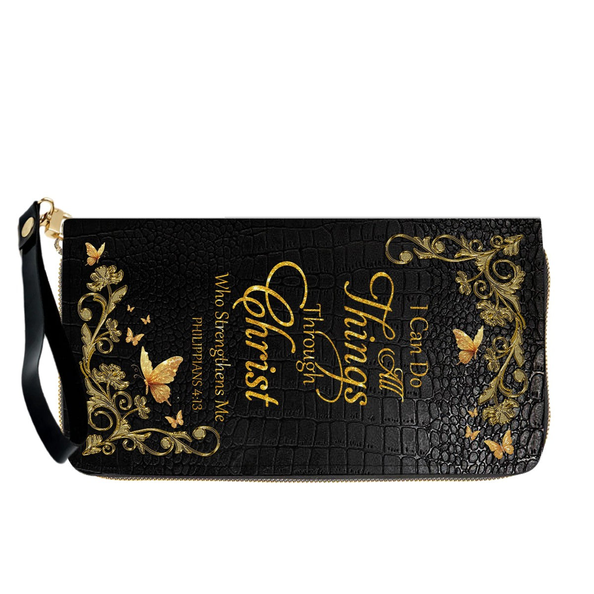 Personalized Philippians 4:13 Leather Tote Bag