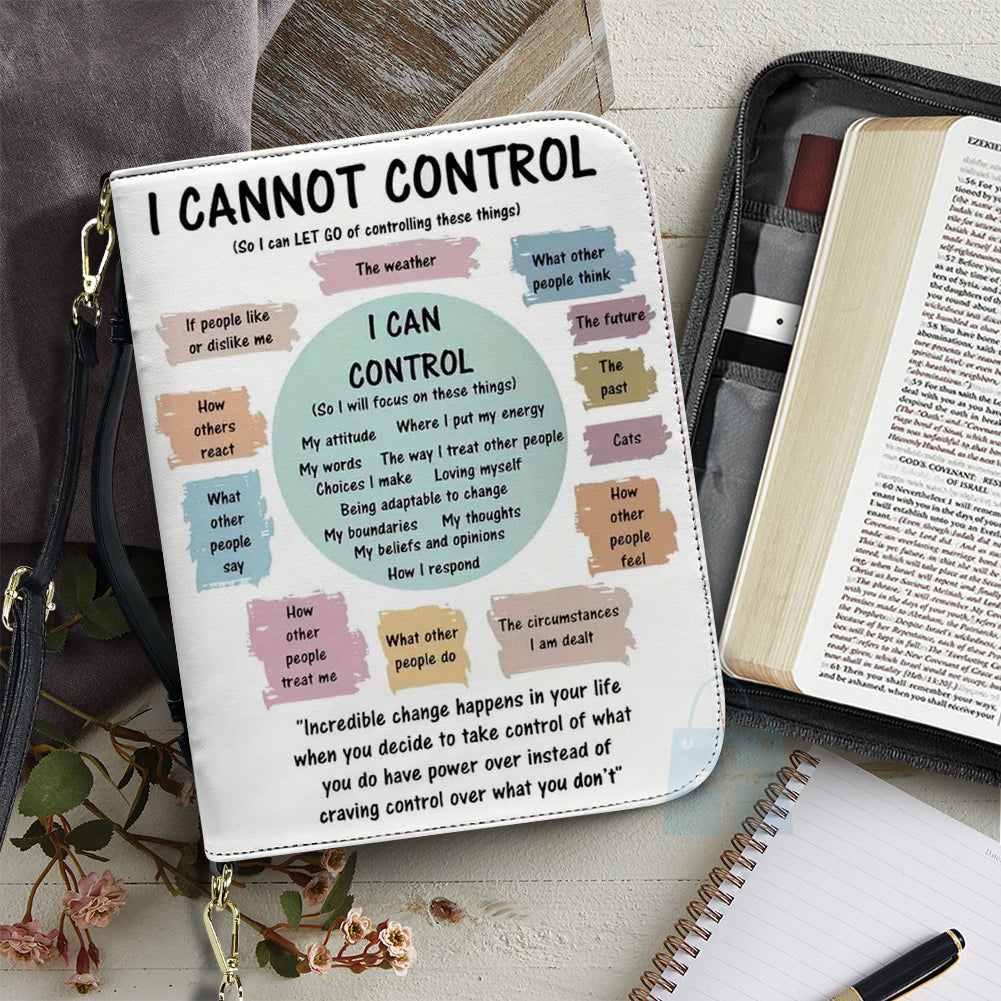 I Cannot Control Personalized Bible Cover