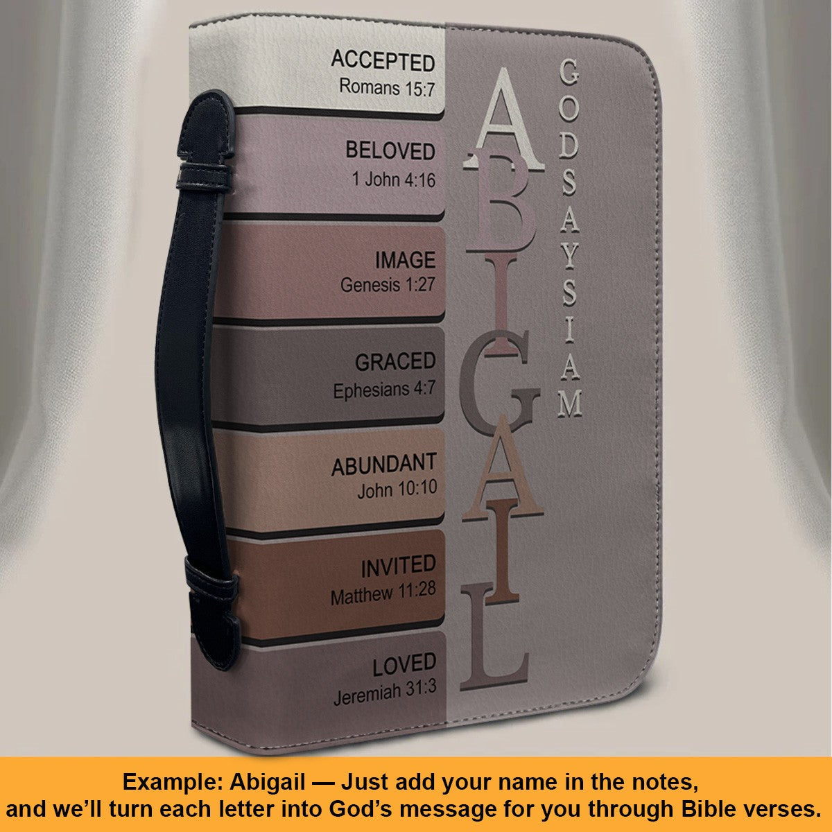 Personalized Name Meaning Bible Cover