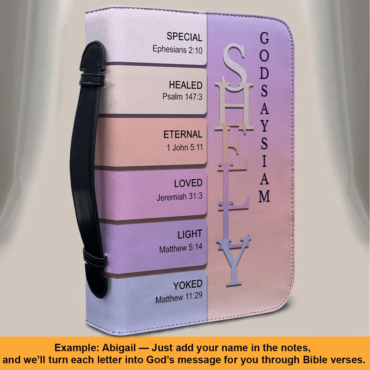 Personalized Name Meaning Bible Cover