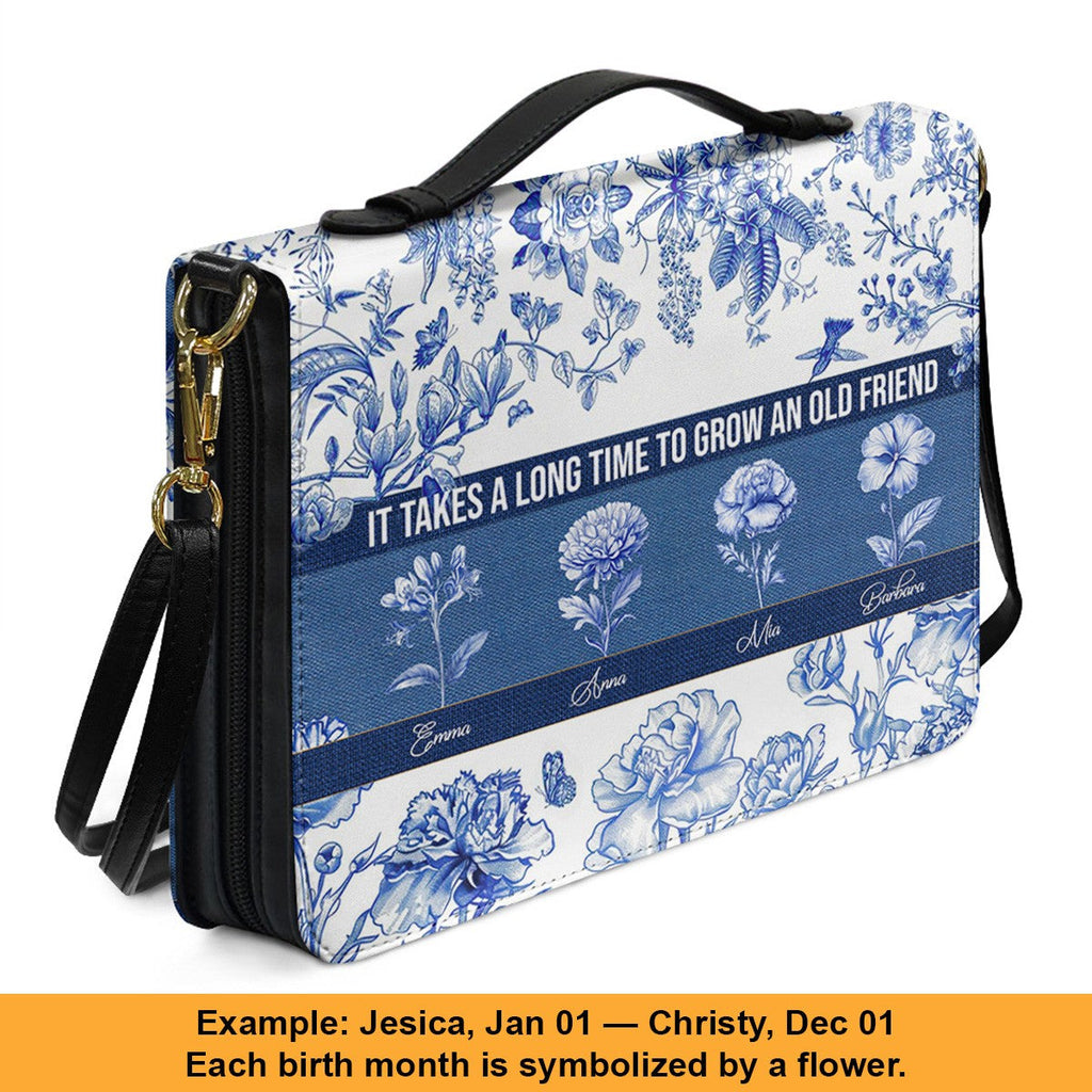 Personalized Birth Month Flower Bible Cover