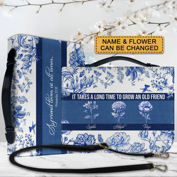 Personalized Birth Month Flower Bible Cover