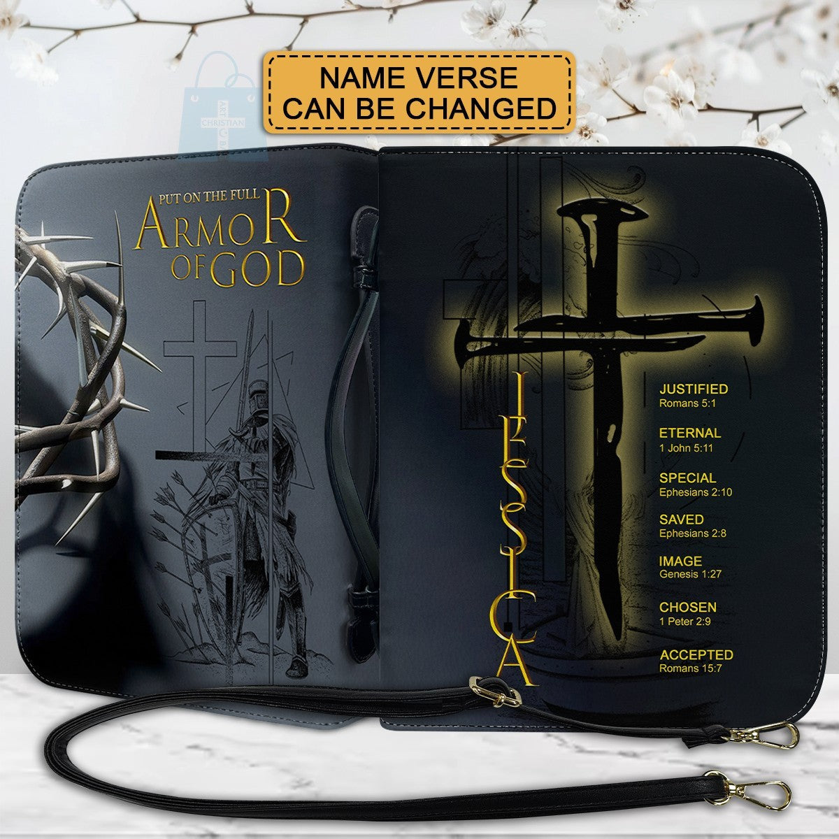 Personalized Armor of God Bible Cover