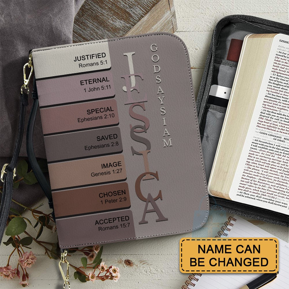 Personalized Name Meaning Bible Cover