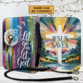 Jesus Saves Personalized Faux Leather Bible Cover