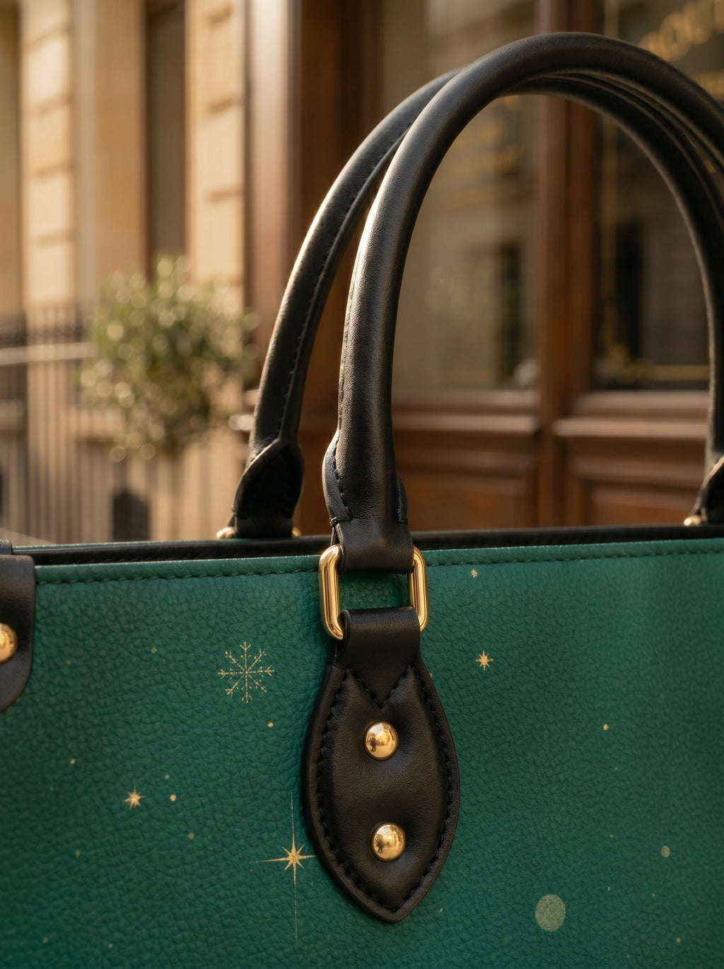 Joyful Elegant Leather Shoulder Handbag