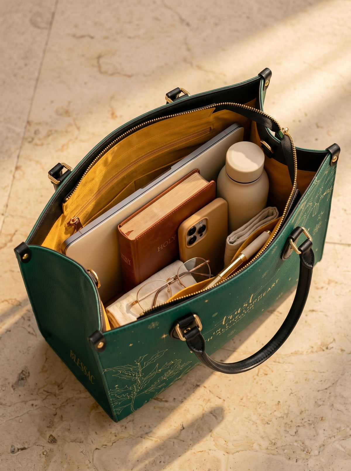 Joyful Elegant Leather Shoulder Handbag