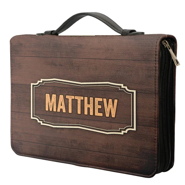 Personalized Matthew 7:7 Bible Cover