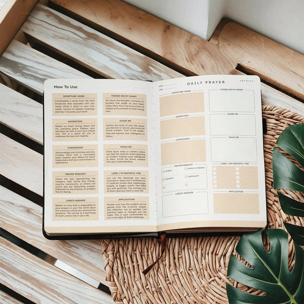 Philippians 4:13 Leather Prayer Journal