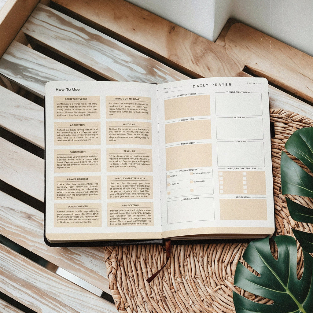 Philippians 4:13 Leather Prayer Journal