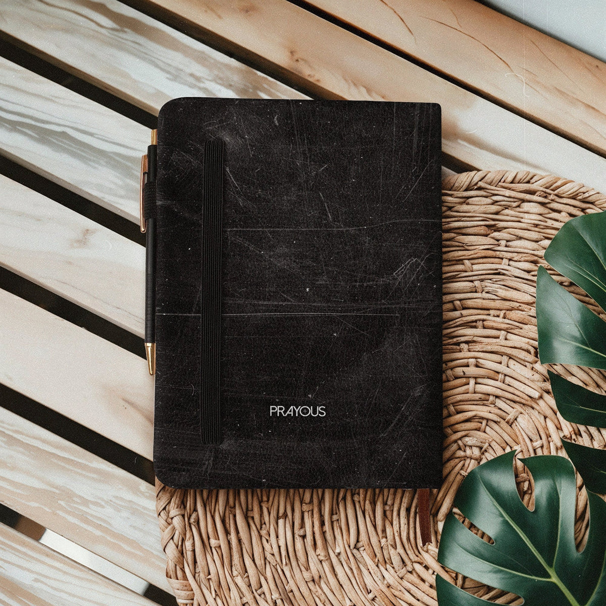 Philippians 4:13 Leather Prayer Journal
