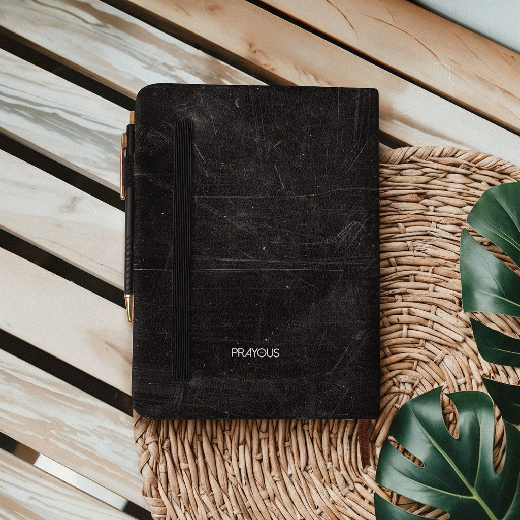 Philippians 4:13 Leather Prayer Journal
