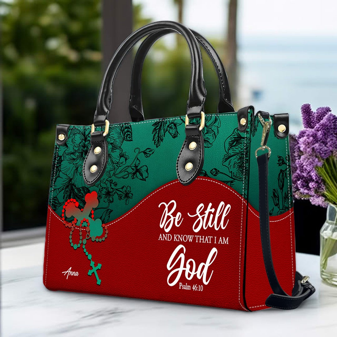 Personalized Christian Leather Handbag