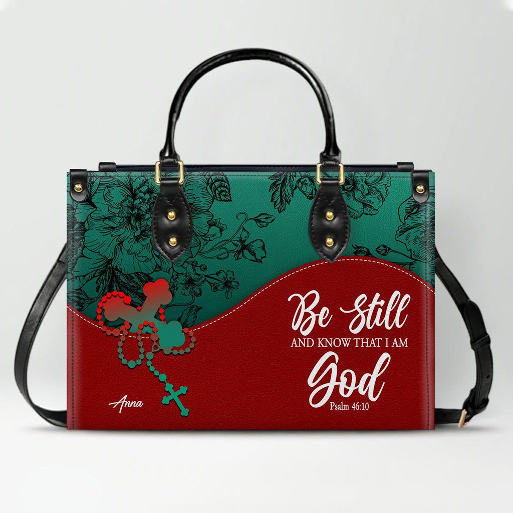 Personalized Christian Leather Handbag