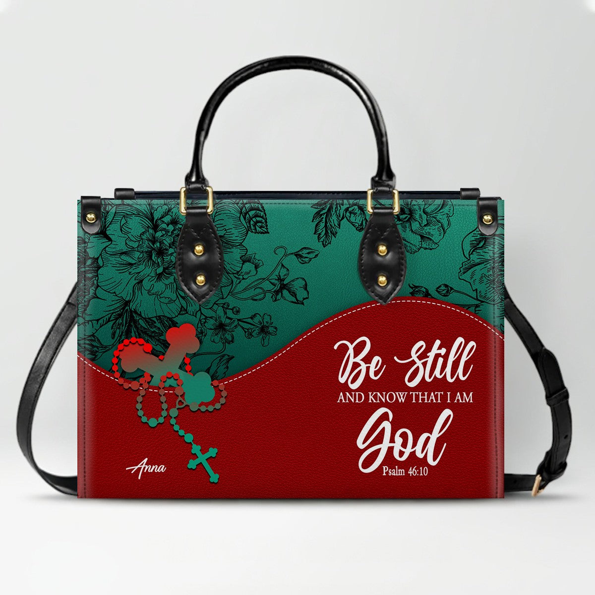 Personalized Christian Leather Handbag