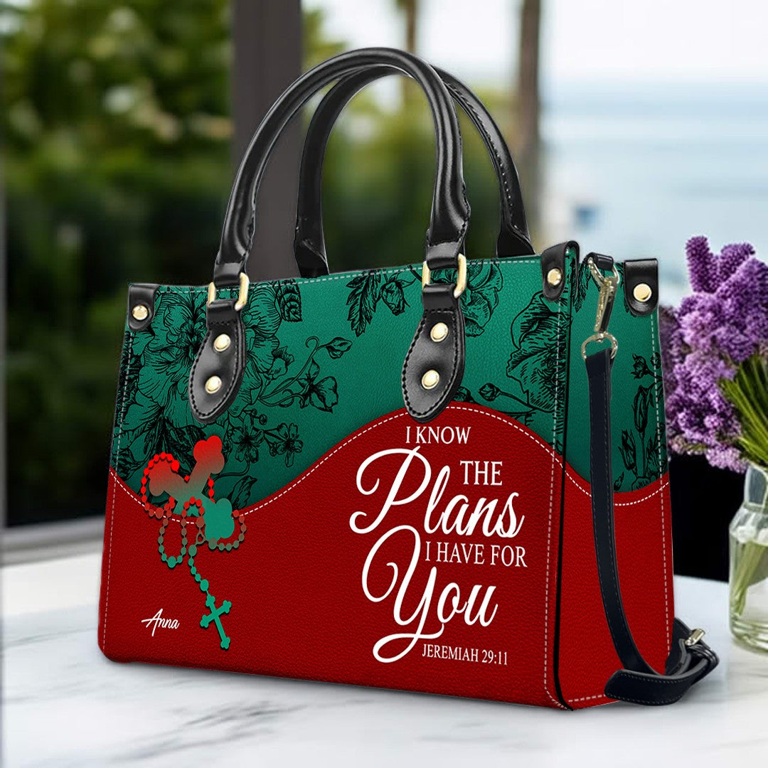 Personalized Christian Leather Handbag