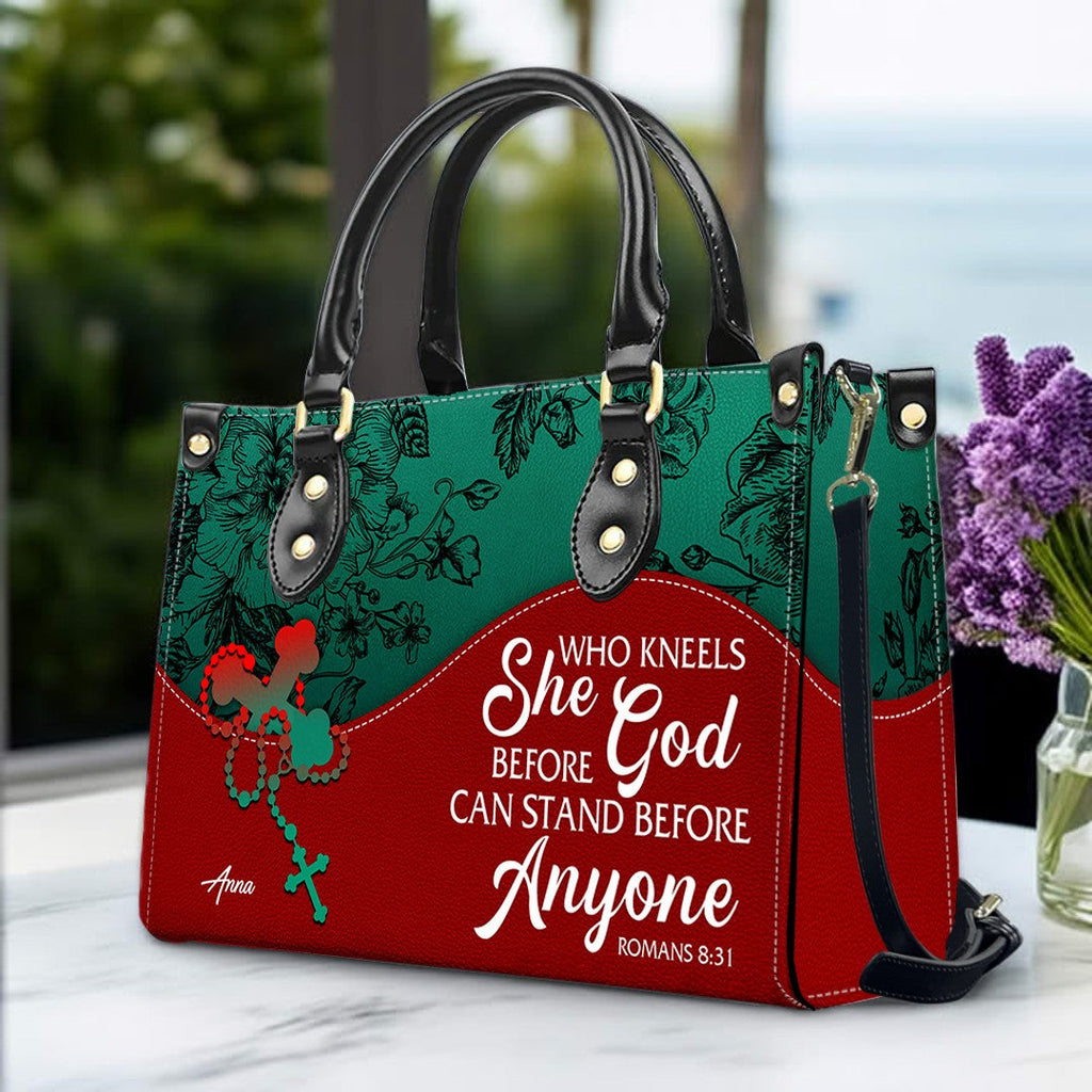 Personalized Christian Leather Handbag
