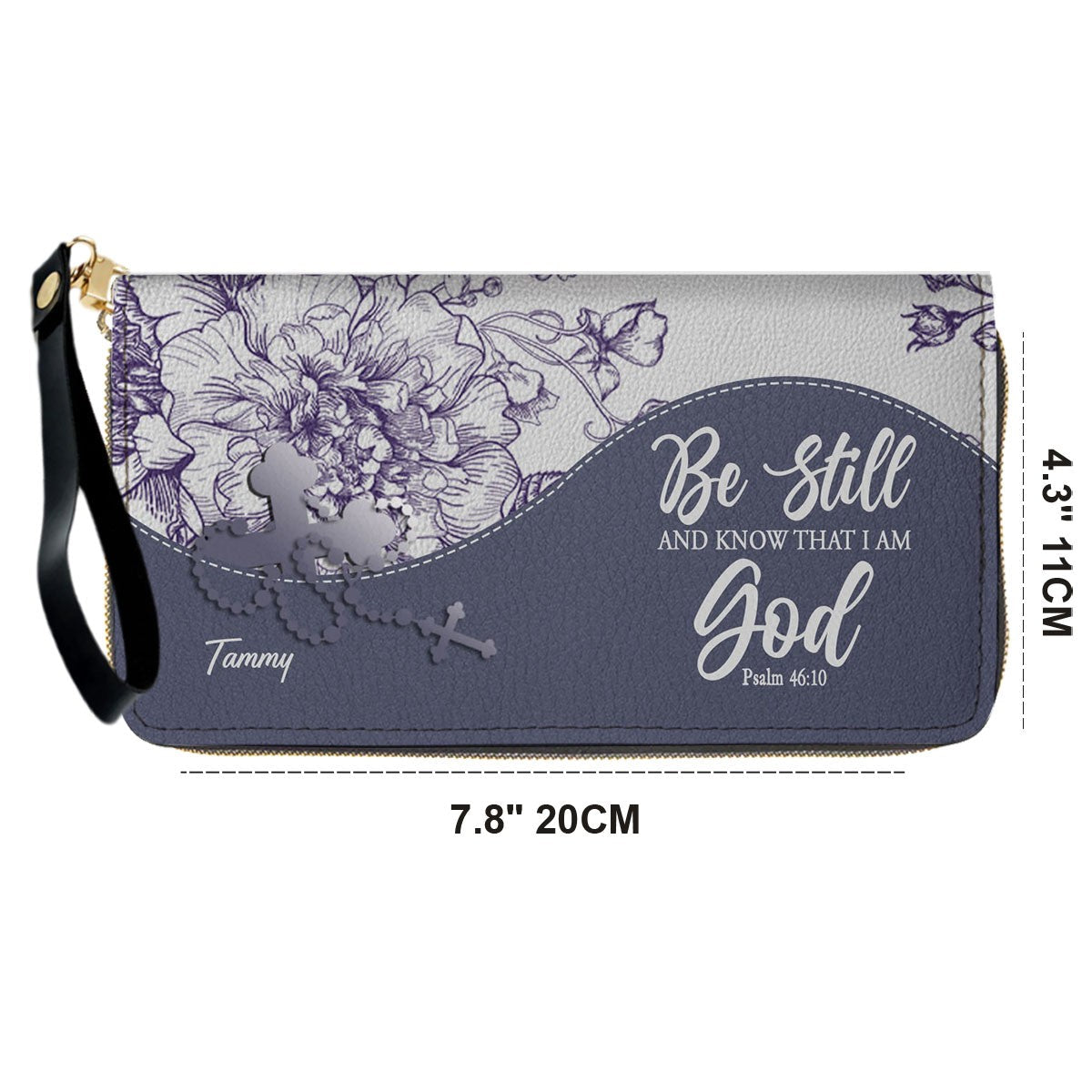 Custom Christian Leather Handbag & Clutch Set
