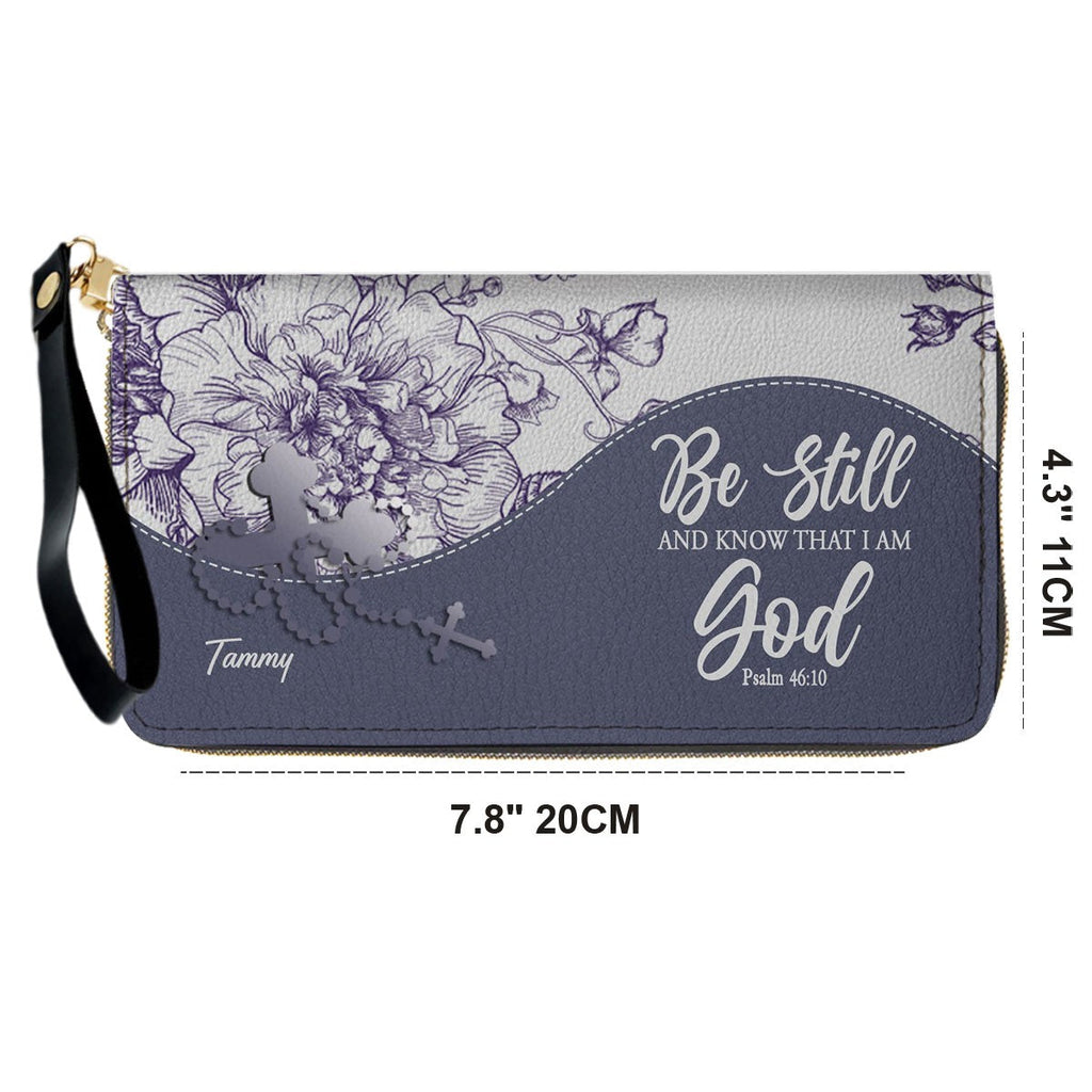 Custom Christian Leather Handbag & Clutch Set