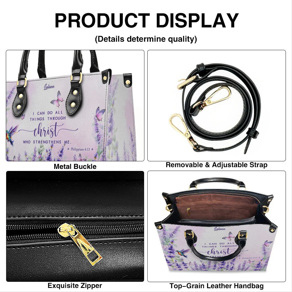 Custom Christian Leather Handbag & Matching Wallet