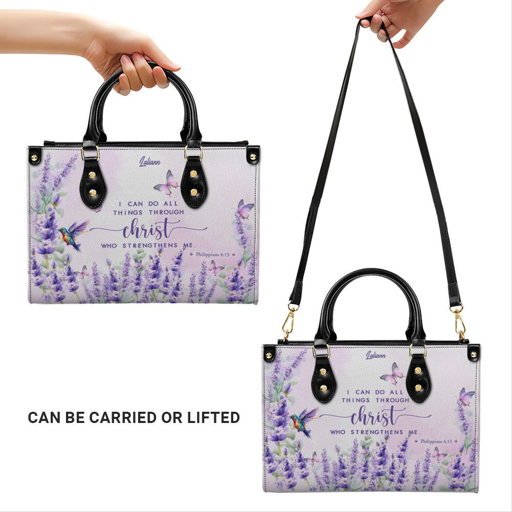 Custom Christian Leather Handbag & Matching Wallet