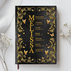 Personalized "Sacred Name Meaning" Leather Prayer Journal