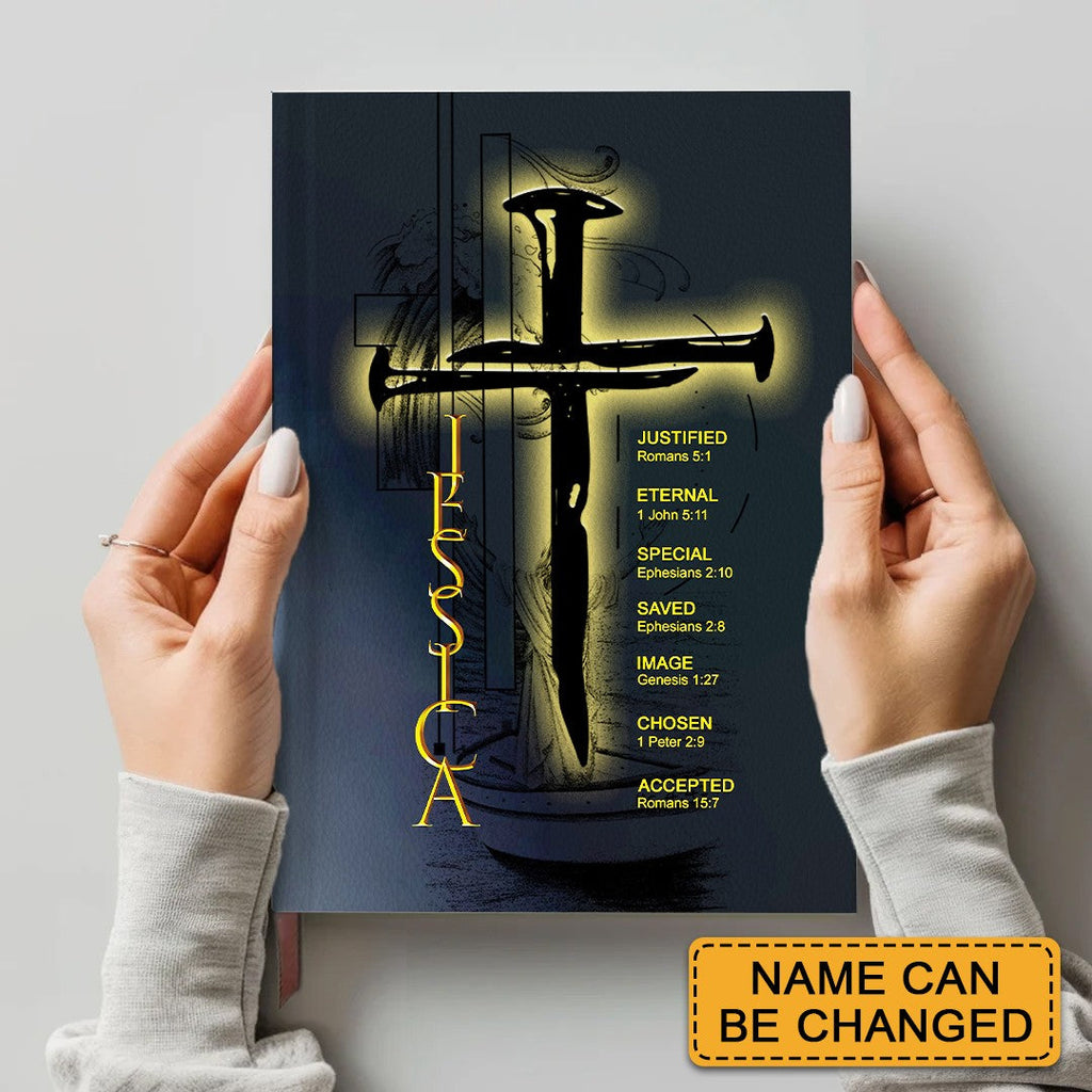 Personalized "God Says I Am" Leather Prayer Journal