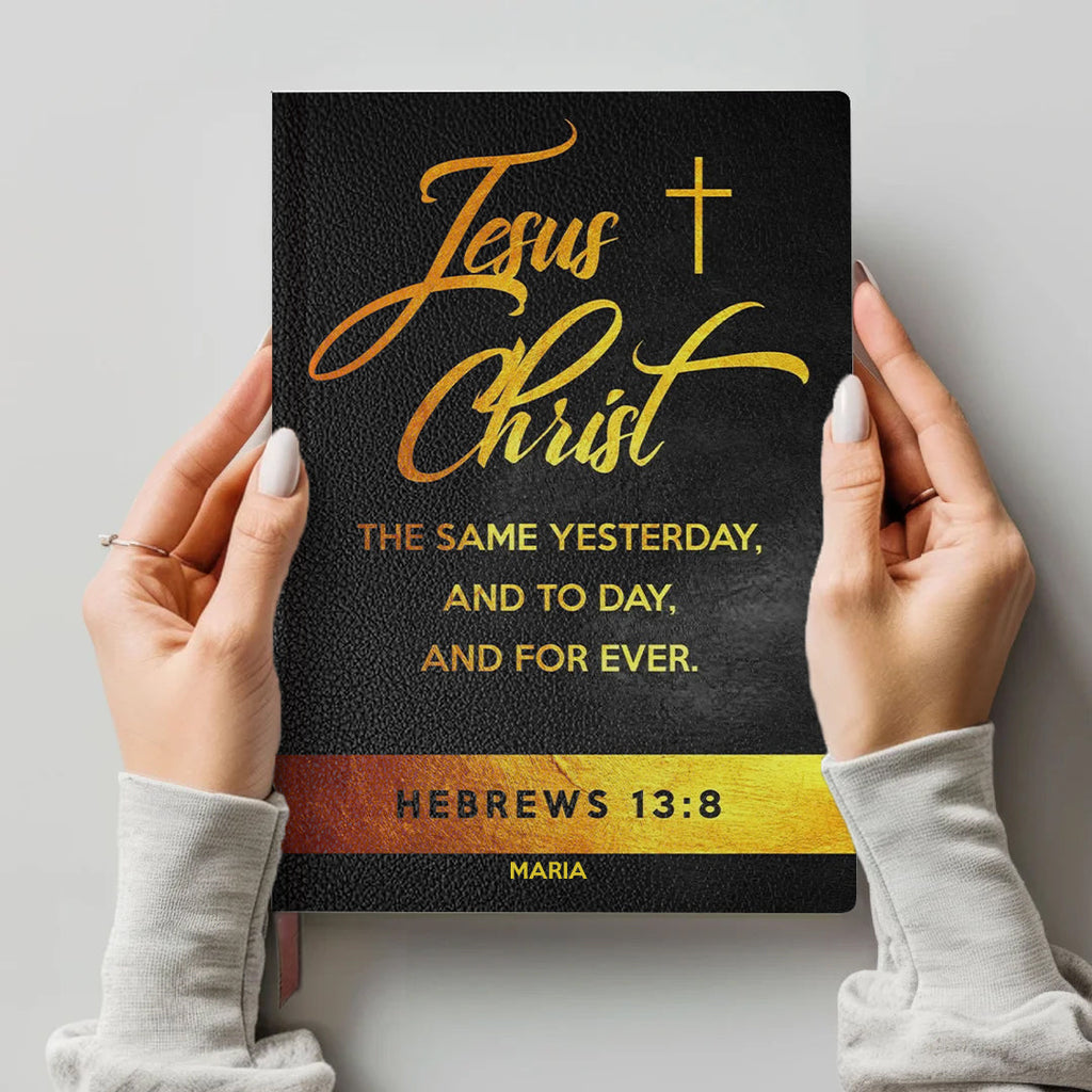 Personalized "Psalm 121" Leather Prayer Notebook