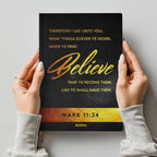 Personalized "Psalm 121" Leather Prayer Notebook