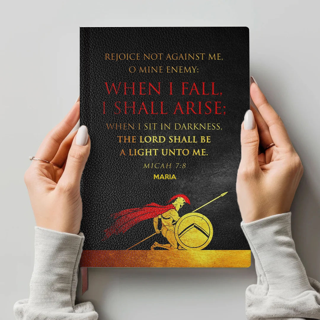Personalized "Psalm 121" Leather Prayer Notebook