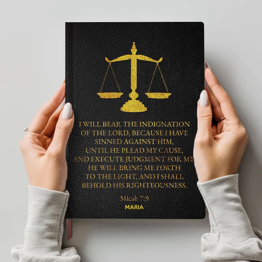 Personalized "Psalm 121" Leather Prayer Notebook