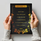 Personalized "Psalm 121" Leather Prayer Notebook