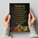 Personalized "Psalm 121" Leather Prayer Notebook