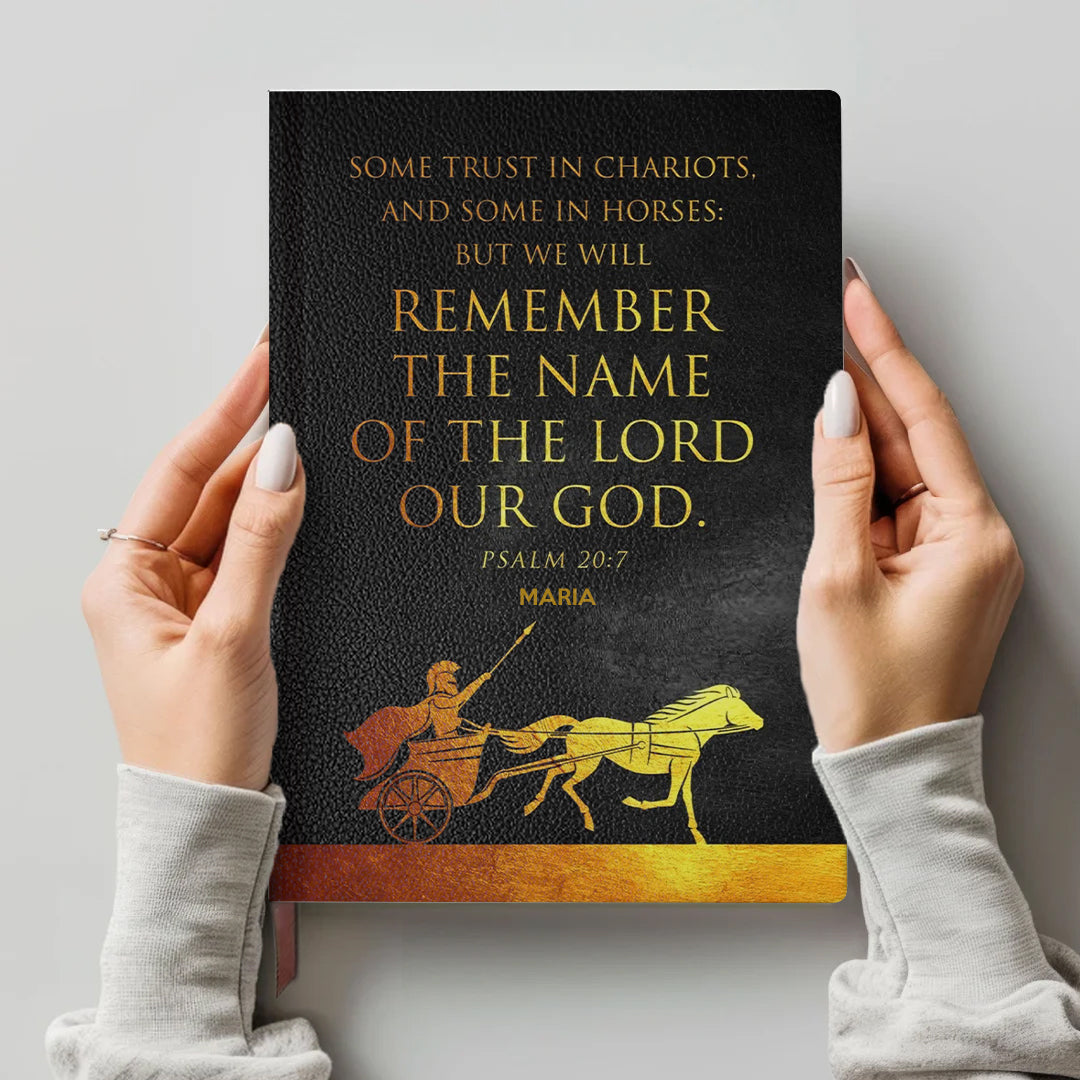 Personalized "Psalm 121" Leather Prayer Notebook