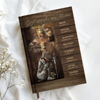 Personalized White "God Speaks My Name" Leather Journal