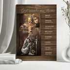 Personalized White "God Speaks My Name" Leather Journal