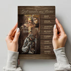 Personalized White "God Speaks My Name" Leather Journal