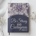 Personalized Purple "Strength & Dignity" Leather Journal
